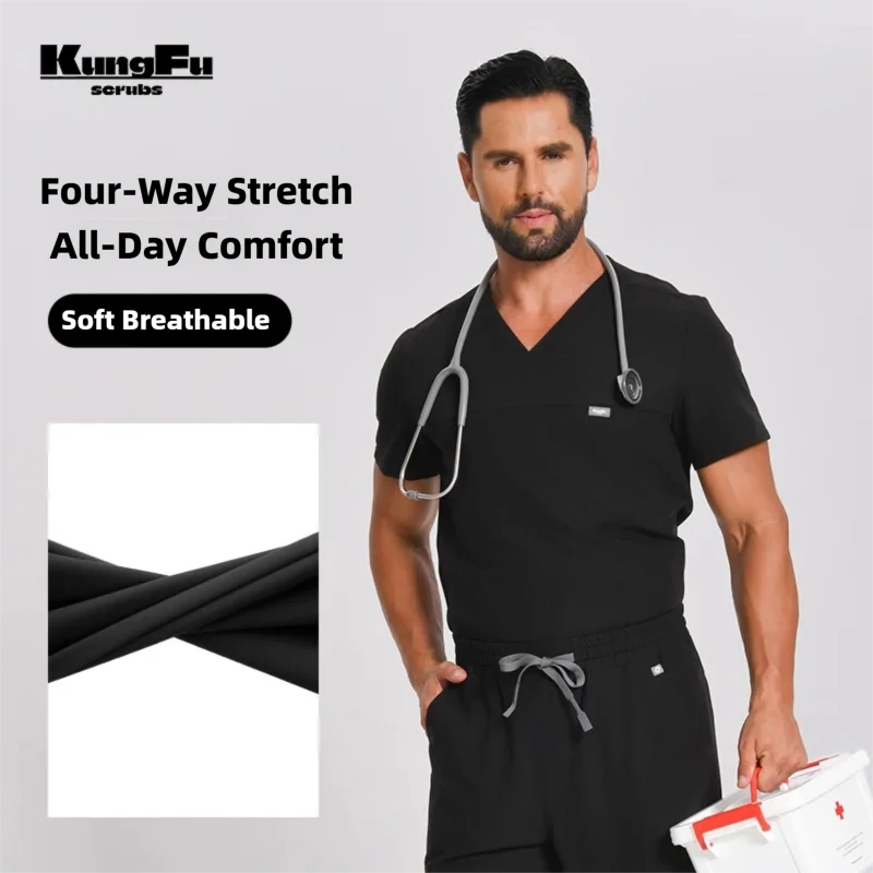 Medical Lab Uniform - KUNGFU SCRUBS: Uniformes quirúrgicos para hombre.
