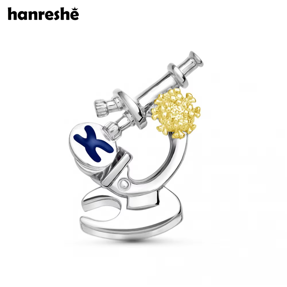 Medical Laboratory Technology - Hanreshe-Alfileres de microscopio científico de lujo,
