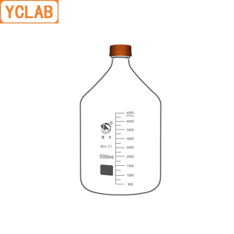 Medical Lab Equipment - YCLAB-botella de reactivo de 5000mL, Boca