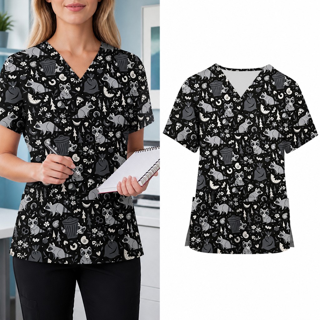 Medical Lab Uniform - Uniforme de Trabajo con Estampado de