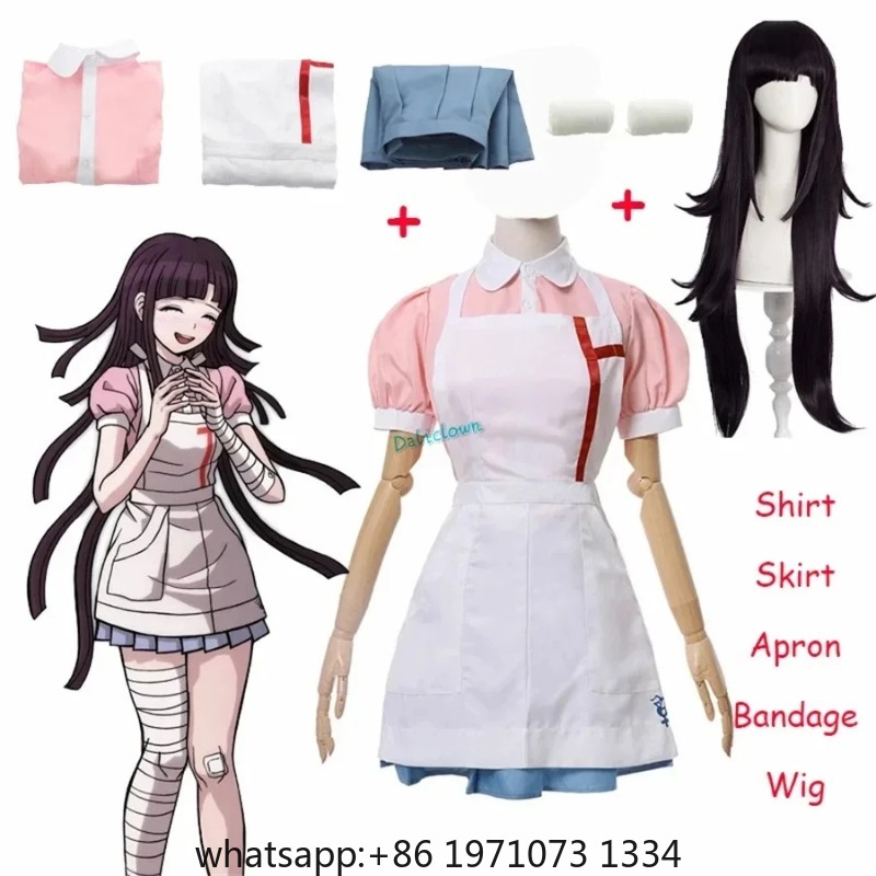 Medical Lab Uniform - Disfraz de Cosplay de Mikan Tsumiki