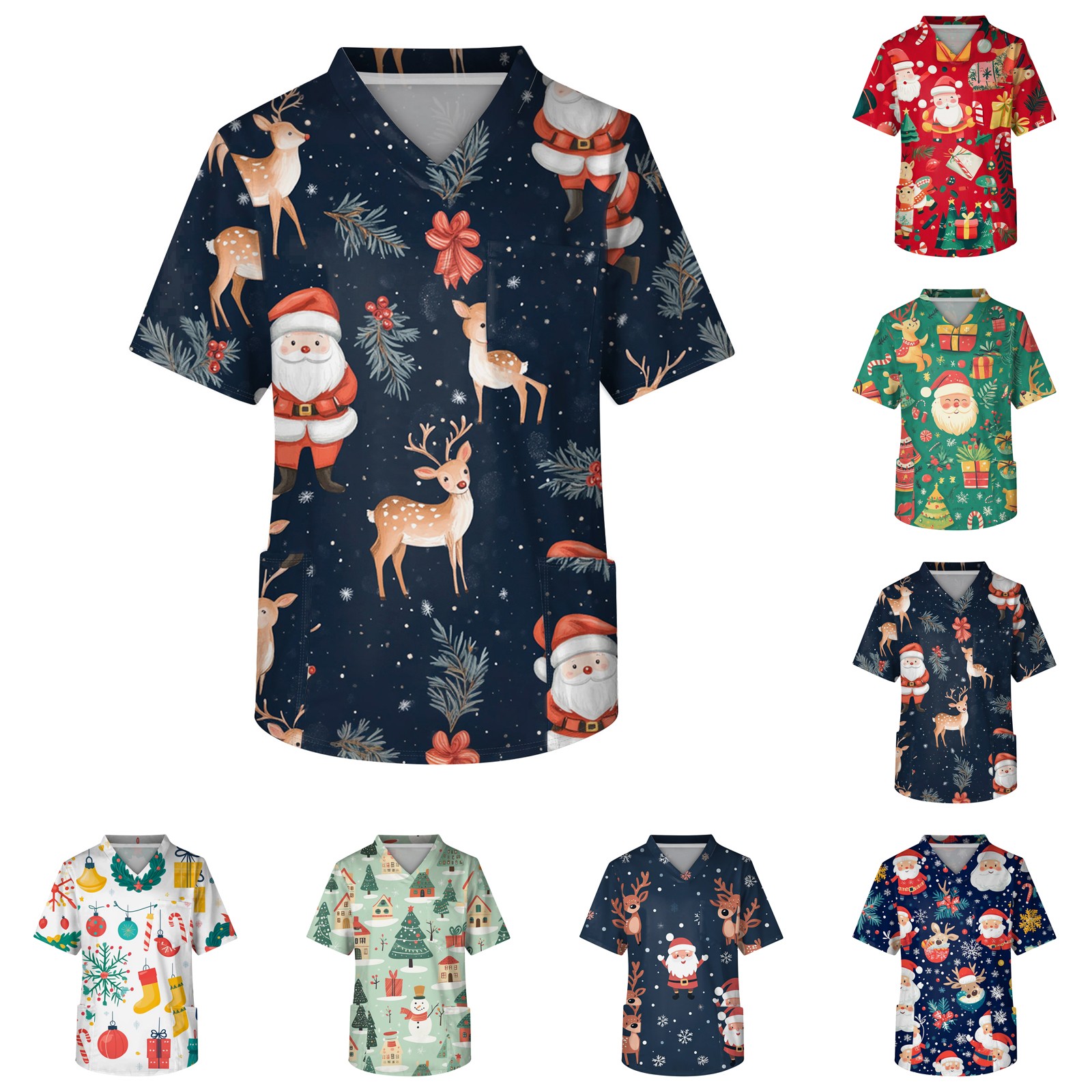 Medical Lab Uniform - Uniforme de enfermera médica Unisex, Tops
