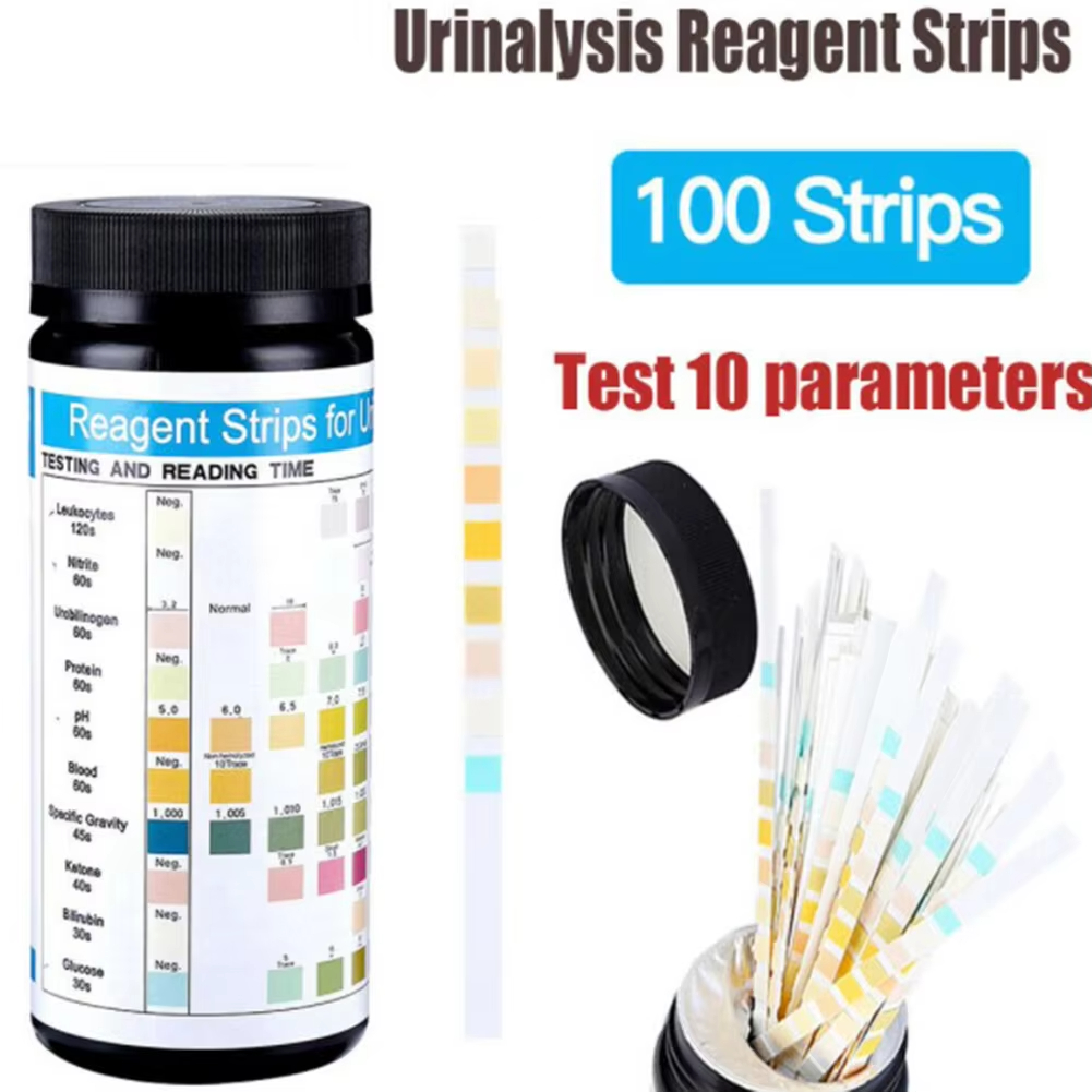 100 Tiras Reactivas URS-10T pa - Urinalysis Reagent Strip reseña y precio