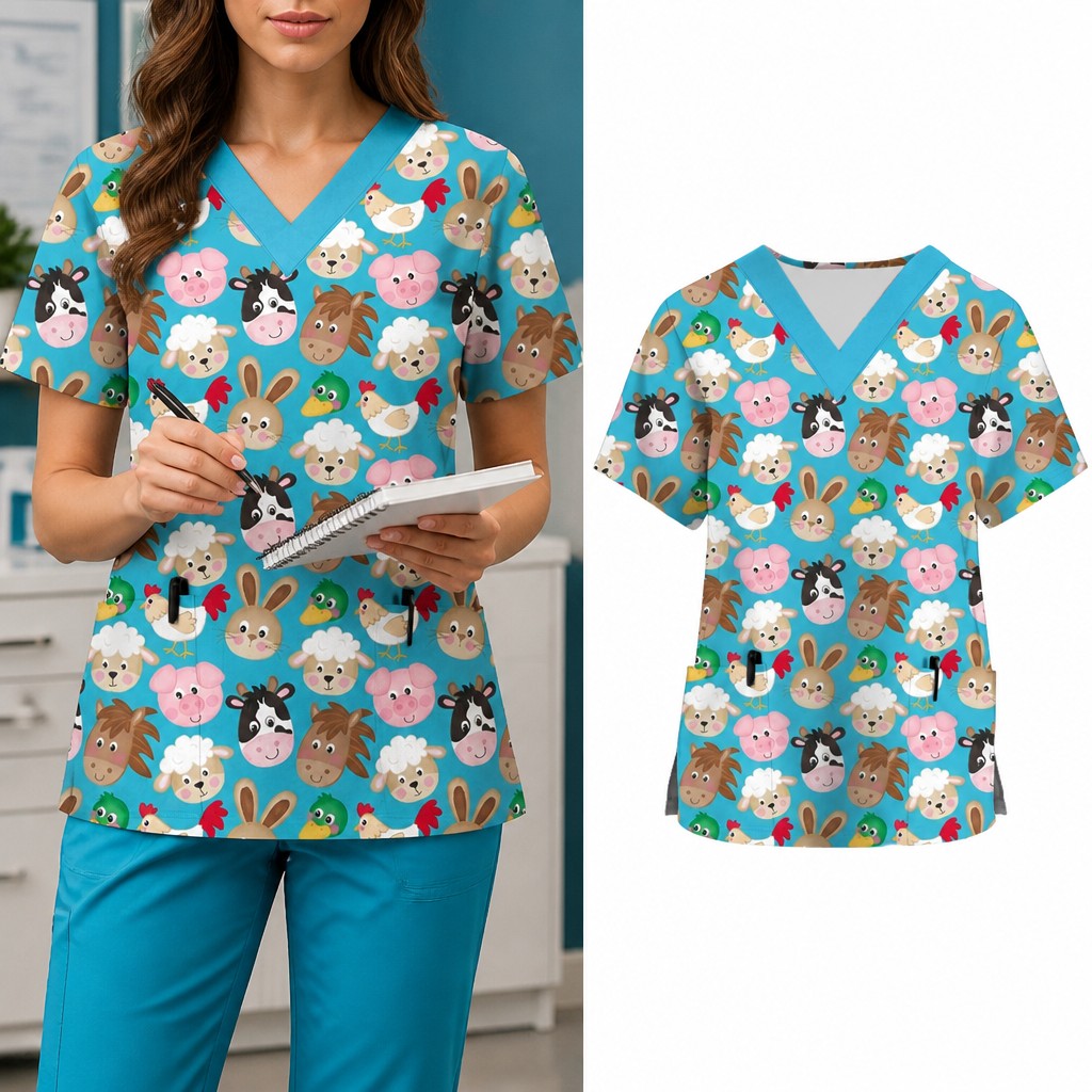 Uniforme de Trabajo con Estamp - Medical Lab Uniform reseña y precio