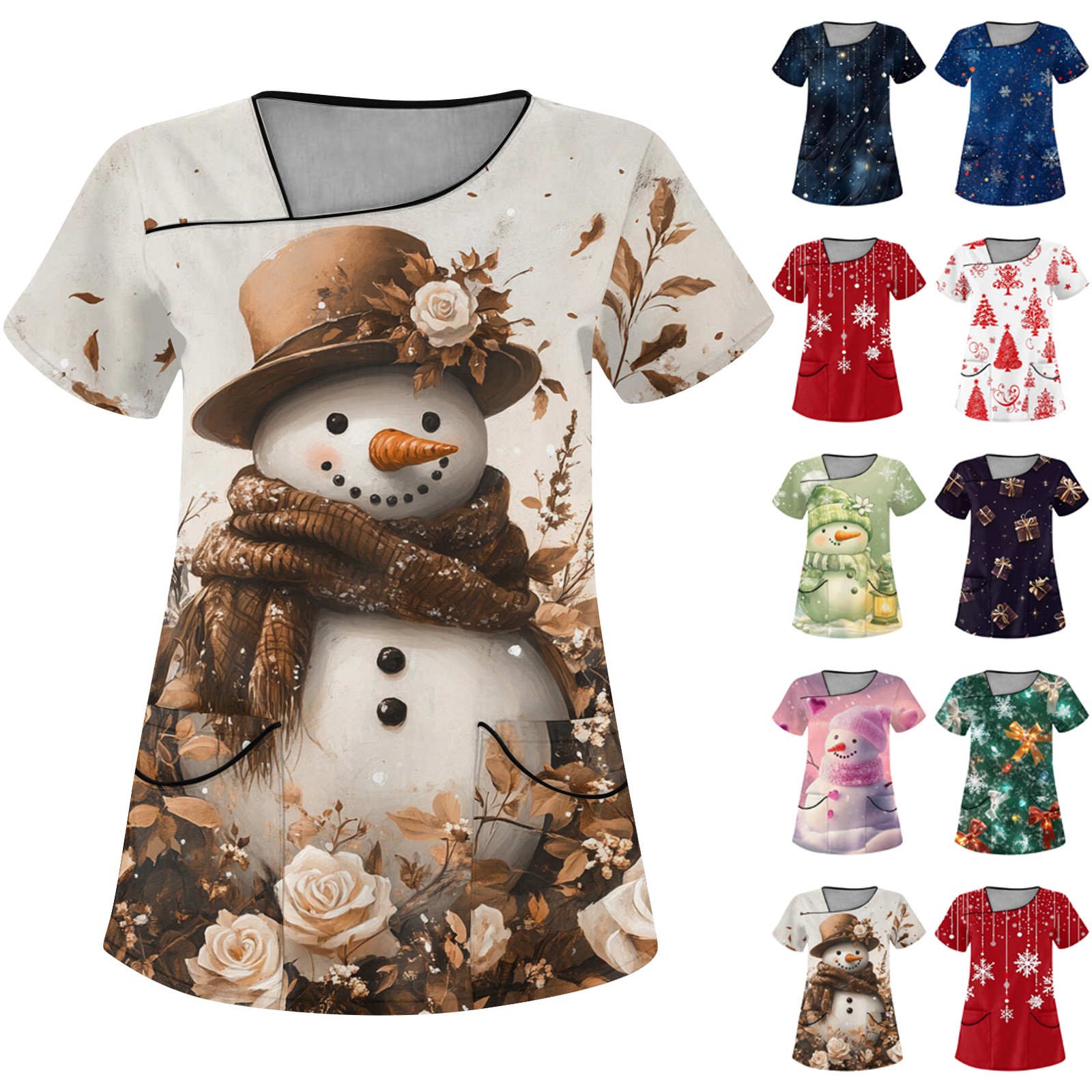 Camiseta de Navidad para enfer - Medical Lab Uniform reseña y precio